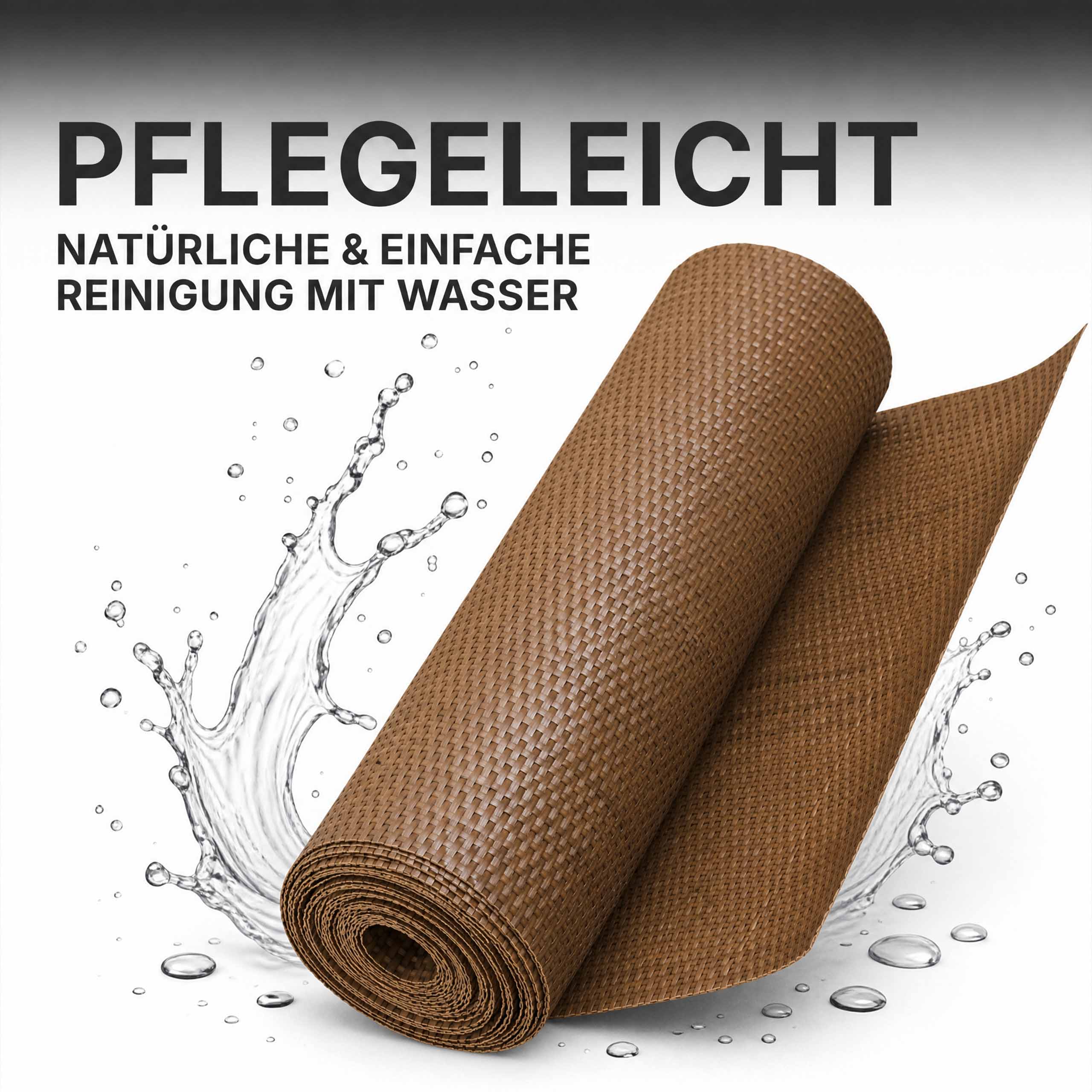 Rattan Meterware aus Polyrattan – flexibler Sichtschutz im Wunschmaß