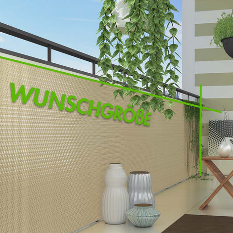 Rattan Meterware aus Polyrattan – flexibler Sichtschutz im Wunschmaß