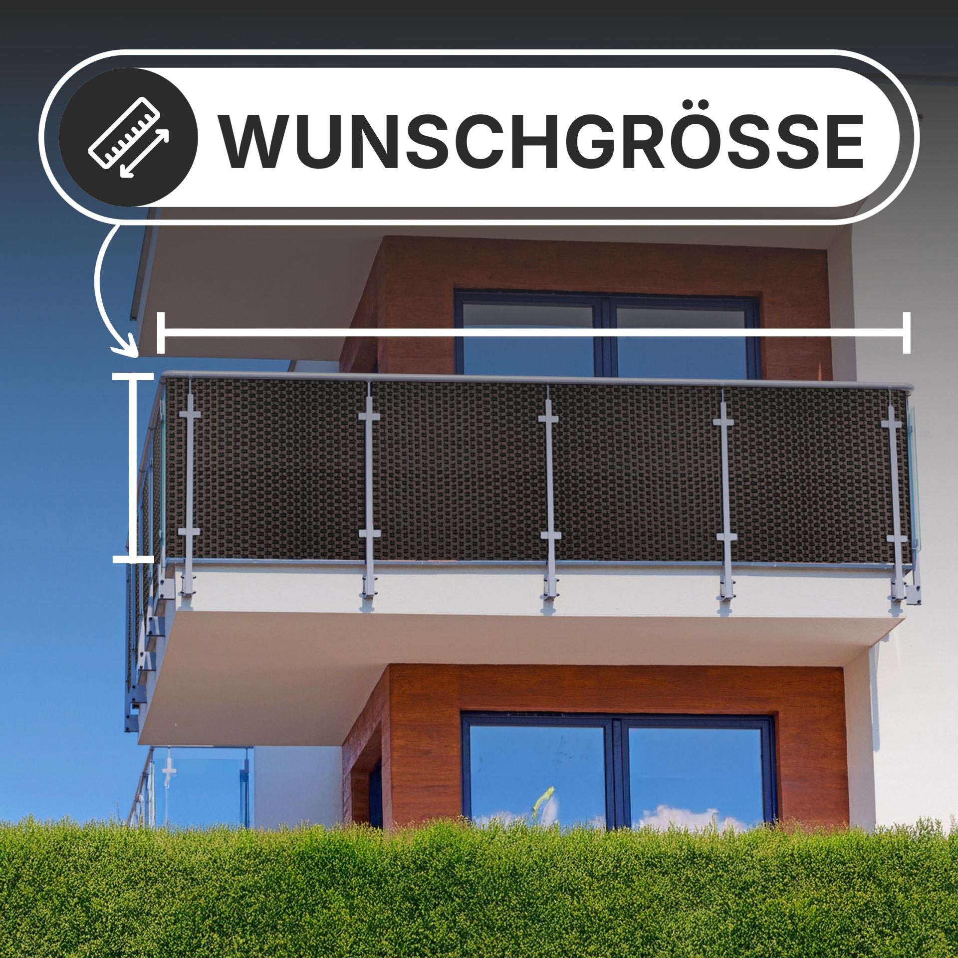 Rattan Meterware aus Polyrattan – flexibler Sichtschutz im Wunschmaß