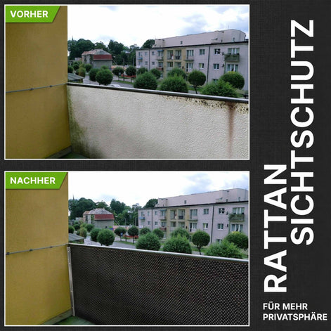 Rattan Sichtschutzmatte aus Polyrattan – langlebig, stilvoll & pflegeleicht