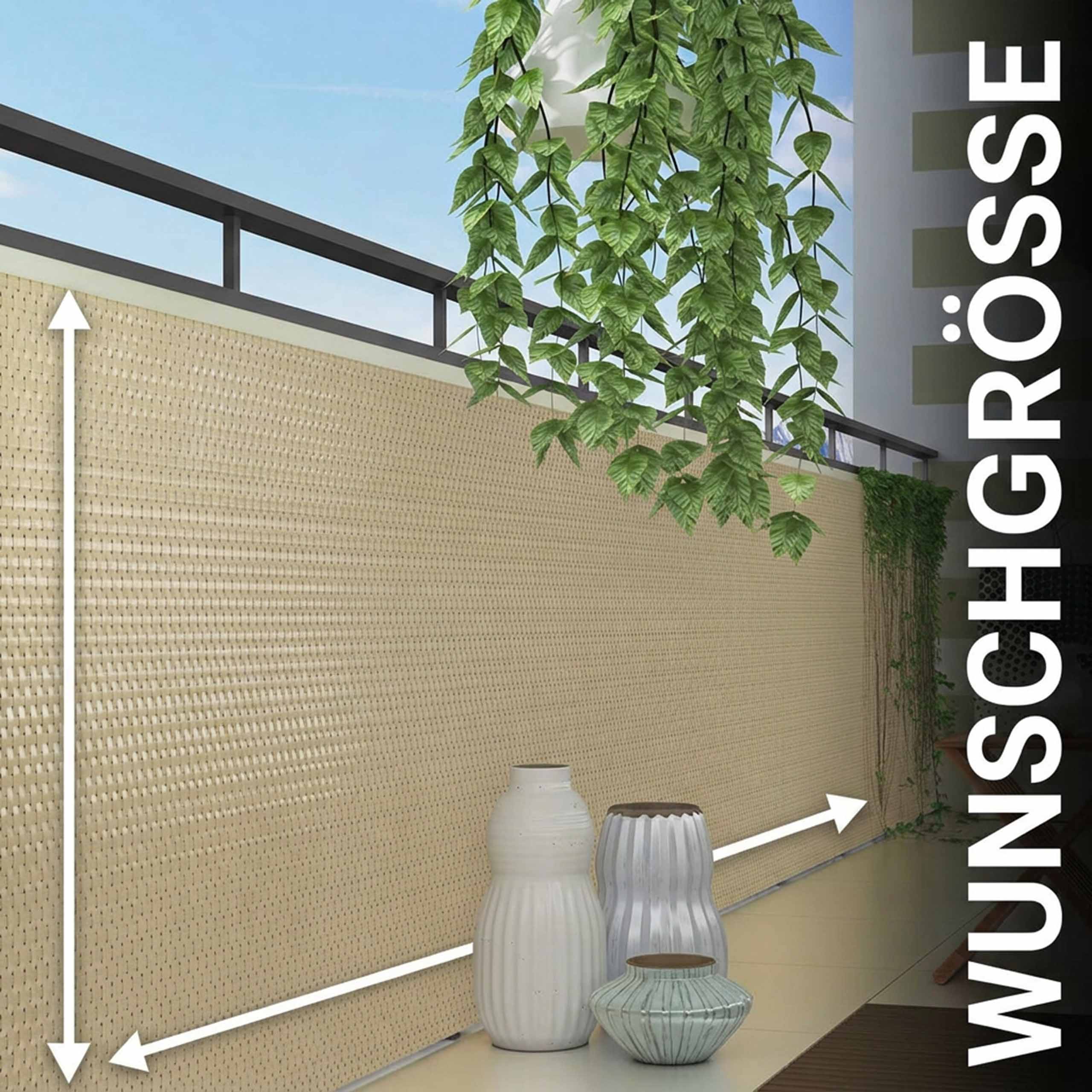 Rattan Meterware aus Polyrattan – flexibler Sichtschutz im Wunschmaß